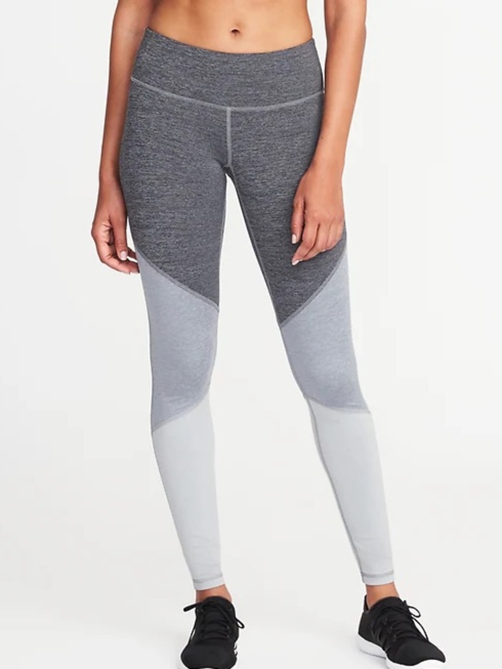 Old Navy Gray Colorblock Leggings 1X